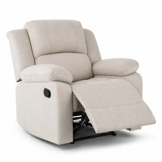 Verstellbarer Relaxsessel Beige Stoff